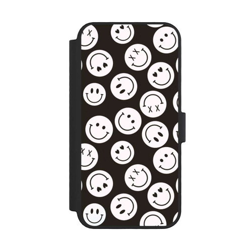 Apple iPhone 16 Pro NIVOflip Smiles Emotes Pattern Black And White