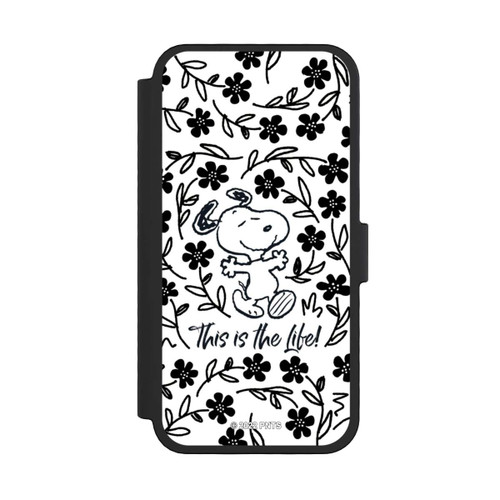 Apple iPhone 16 Pro NIVOflip Snoopy schwarz und weiß This Is The Life