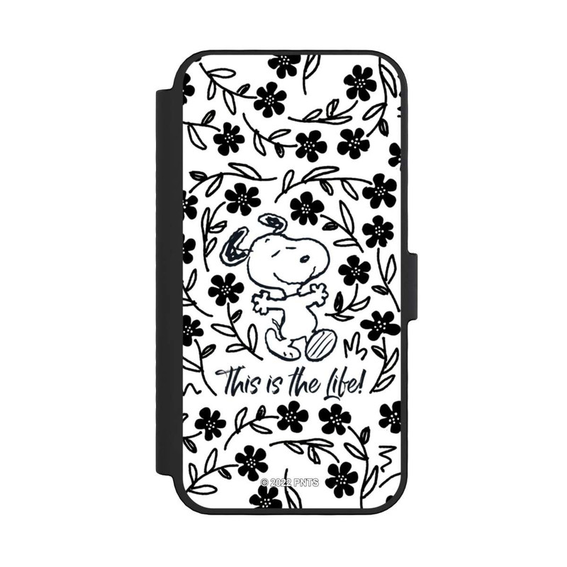iPhone 16 Pro NIVOflip Snoopy This Is The Life Noir & Blanc
