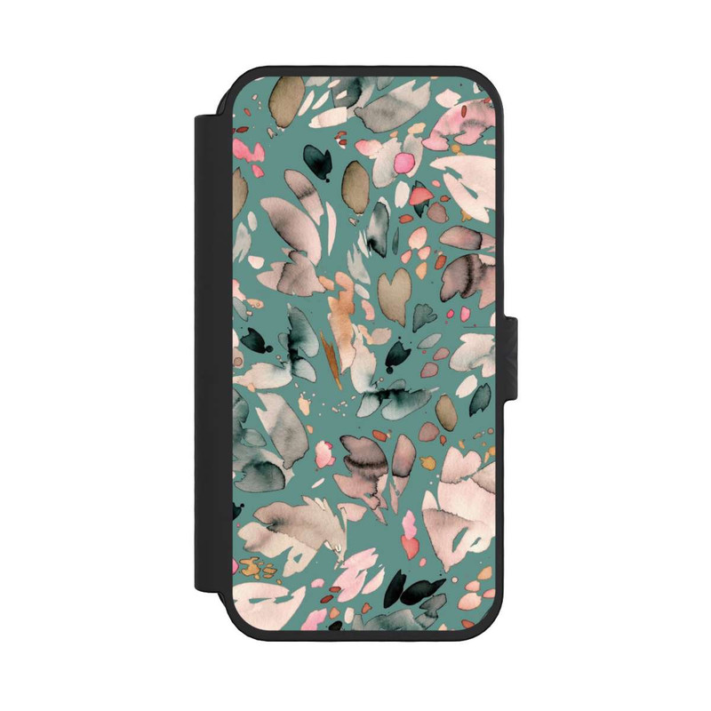 iPhone 16 Pro NIVOflip Abstract Flowers Petals Green