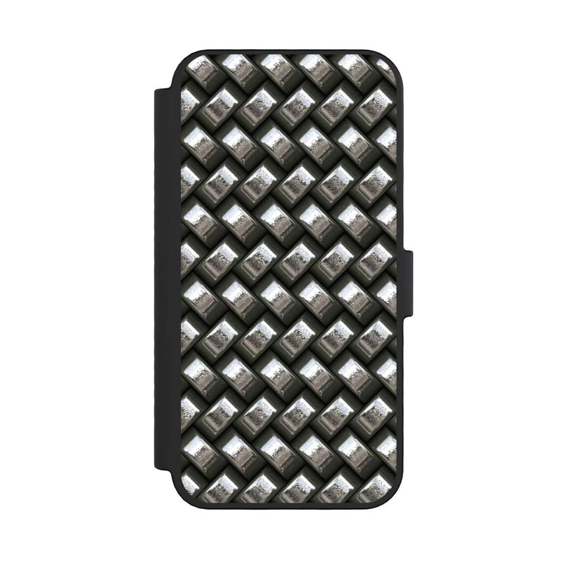 iPhone 16 Pro NIVOflip Glamour Silver Metal