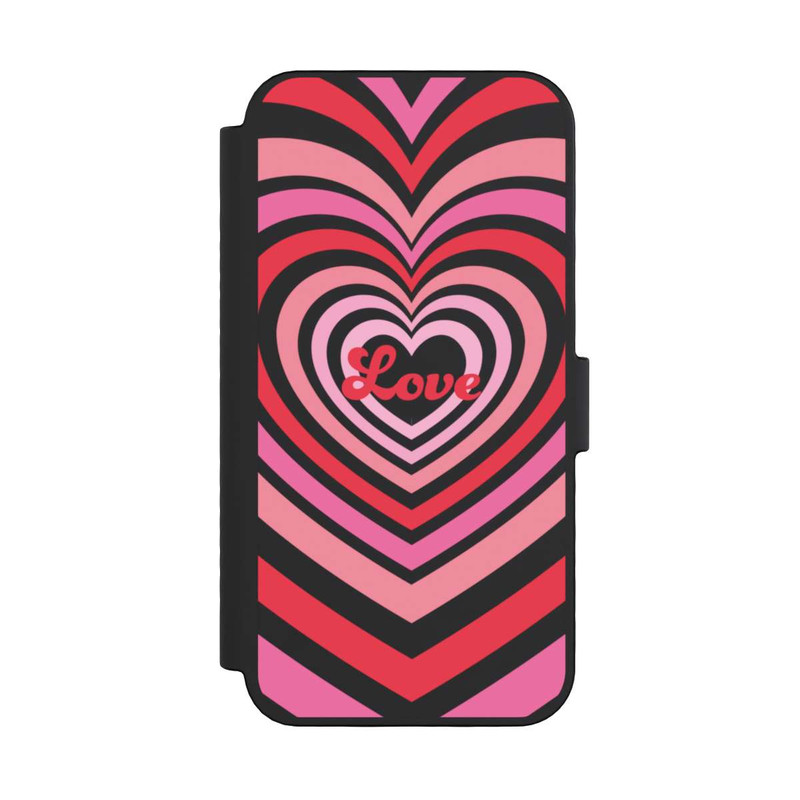iPhone 16 Pro NIVOflip Amour, nuances rouges