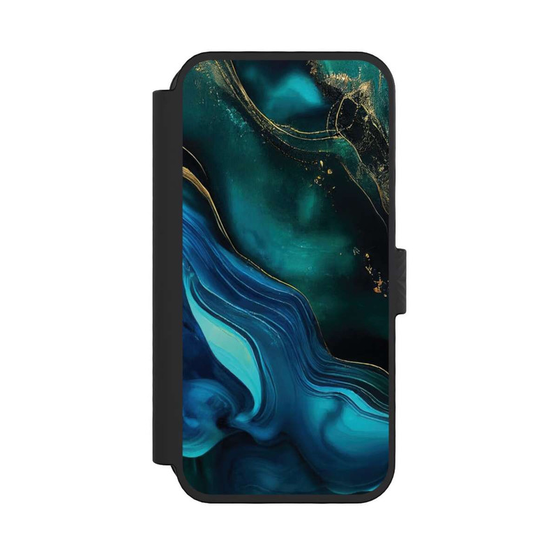 iPhone 16 Pro NIVOflip Blue Gold Ink