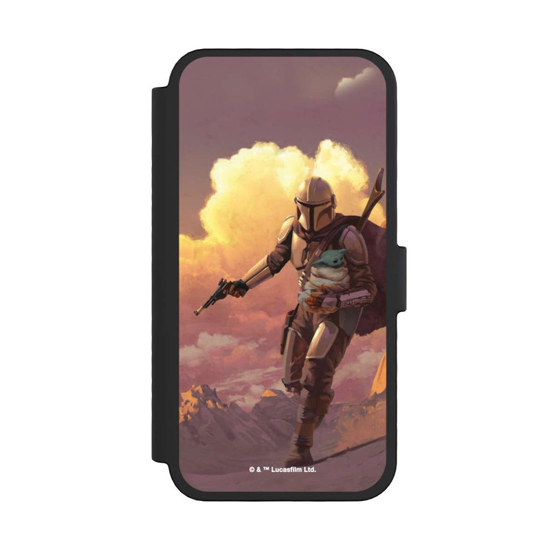 iPhone 16 Pro NIVOflip Der Mandalorianer und Grogu Sonnenguntergang Wolken