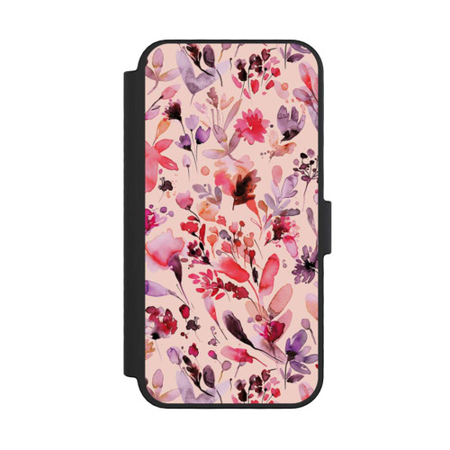 Apple iPhone 16 Pro NIVOflip Künstlerische Blumen Viva Magenta