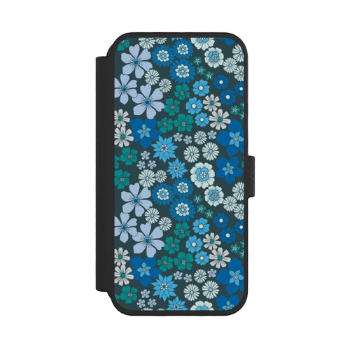 Apple iPhone 16 Pro NIVOflip Blue Flowers DeinDesign