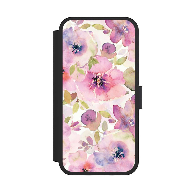 iPhone 16 Pro NIVOflip Tapete mit rosa Blumen