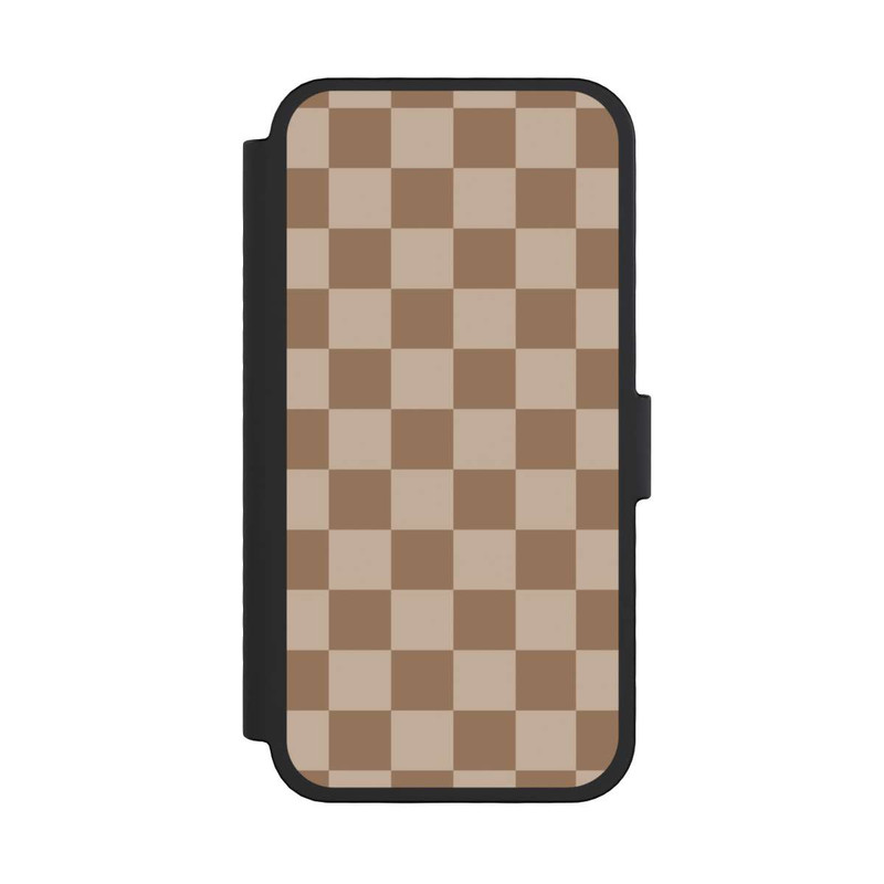 iPhone 16 Pro NIVOflip Carreaux marron