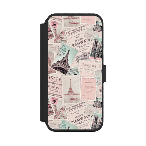 Apple iPhone 16 Pro NIVOflip Vintage Paris Postcards Pattern