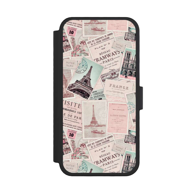 iPhone 16 Pro NIVOflip Vintage Paris Postcards Pattern