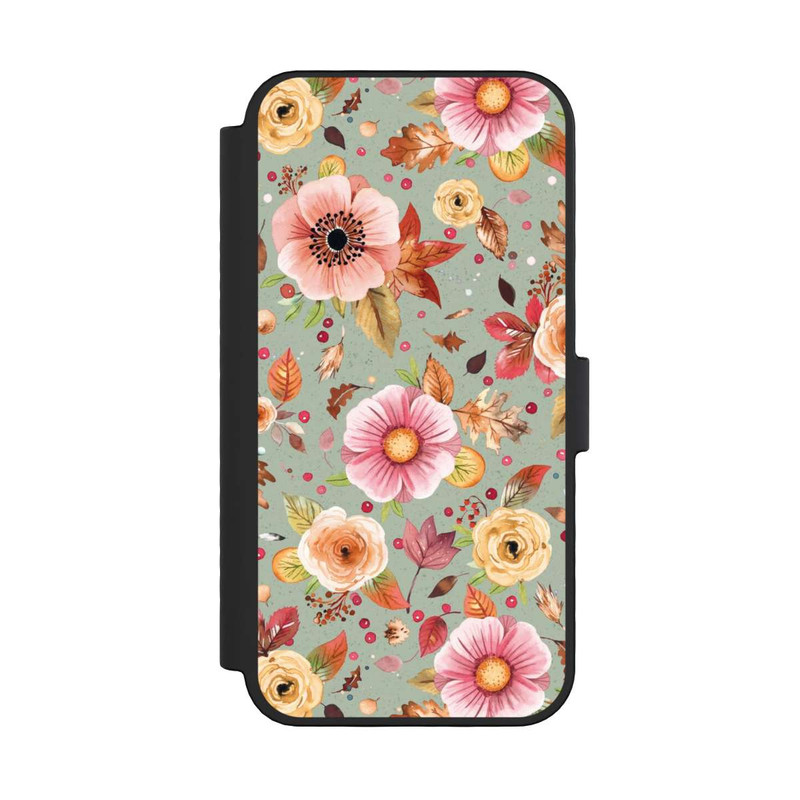iPhone 16 Pro NIVOflip Autumn Flowers Soft Green