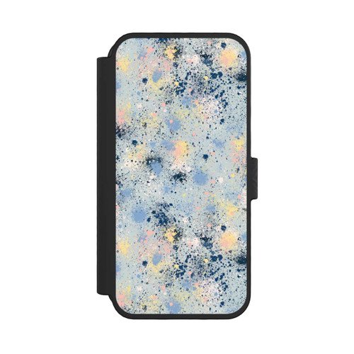 Apple iPhone 16 Pro NIVOflip Ink Dripping Dust Texture Blue