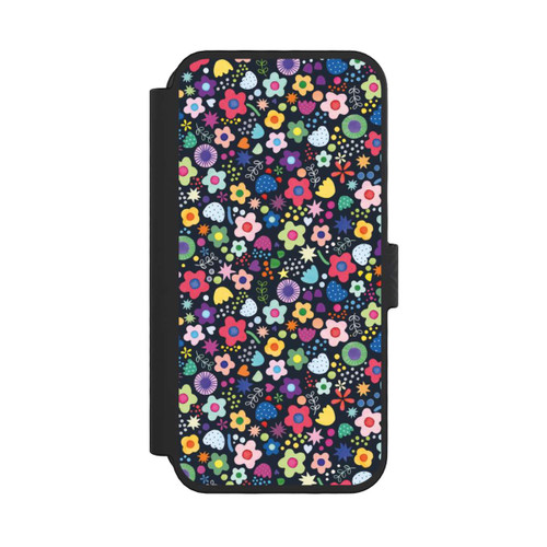 Apple iPhone 16 Pro NIVOflip Psychedelic Flowers Multi Black
