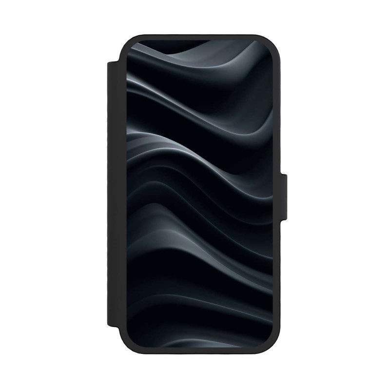 iPhone 16 Pro NIVOflip Black Waves Texture