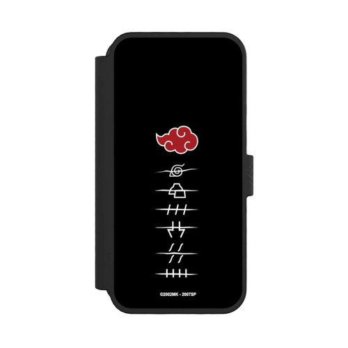 Apple iPhone 16 Pro NIVOflip Akatsuki Mitglieder Symbole Schwarz