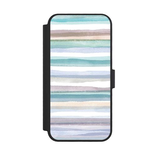 Apple iPhone 16 Pro NIVOflip Pastellfarbene Streifen Blau