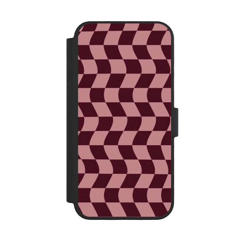 Apple iPhone 16 Pro NIVOflip Schachbrett Rot-Rosa