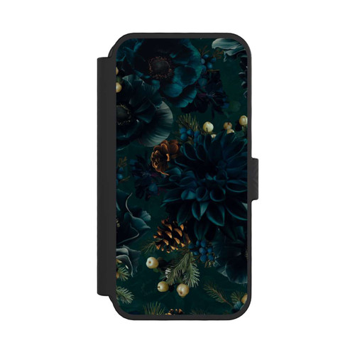 Apple iPhone 16 Pro NIVOflip Flowers Pattern Green and Blue