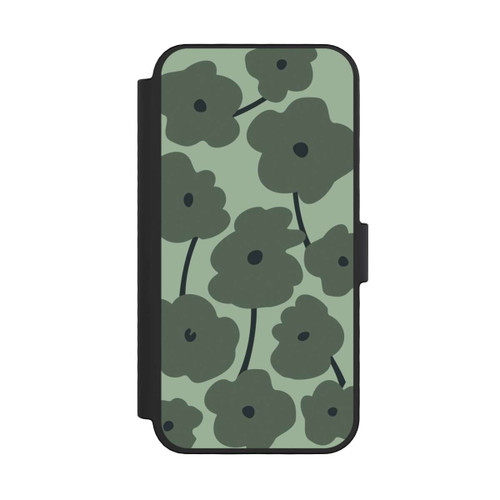 Apple iPhone 16 Pro NIVOflip Fleurs Minimalistes Vertes