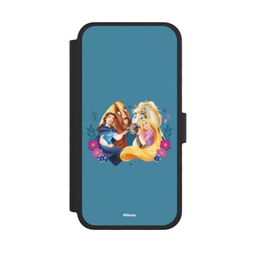 Apple iPhone 16 Pro NIVOflip Disney Prinzessinnen Belle and Rapunzel mit Pferden