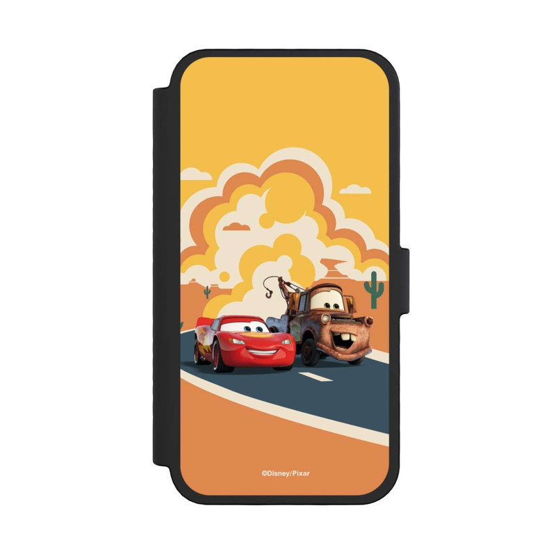 iPhone 16 Pro NIVOflip Disney Cars Lightning McQueen Und Hook on the Road