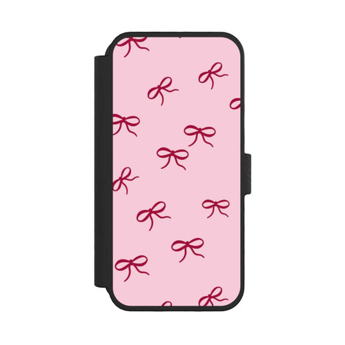 Apple iPhone 16 Pro NIVOflip Schleifen Pattern Rot Pink