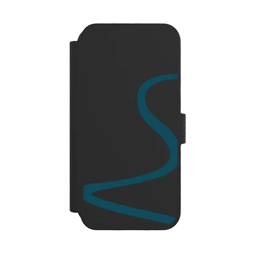 Apple iPhone 16 Pro NIVOflip Blaue Linie Transparent