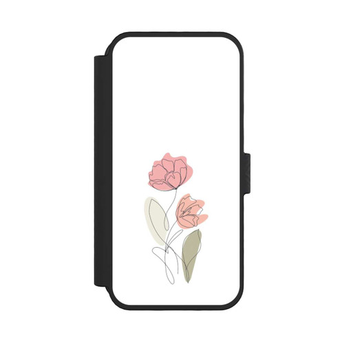 Apple iPhone 16 Pro NIVOflip Flower Line Art Red