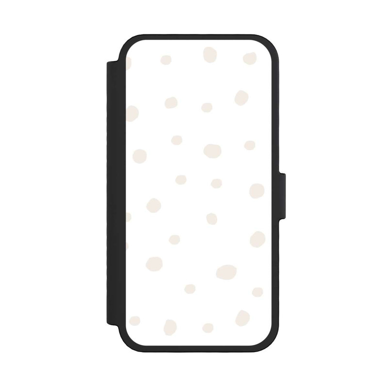 iPhone 16 Pro NIVOflip Punktmuster Weiß Braun