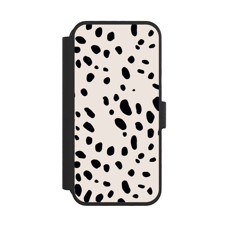 iPhone 16 Pro NIVOflip Motif Animalier Guépard Noir