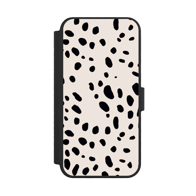 iPhone 16 Pro NIVOflip Motif Animalier Guépard Noir