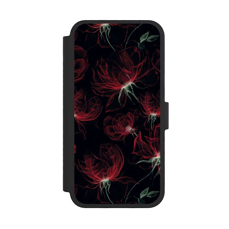 iPhone 16 Pro NIVOflip Tapete mit roten Blumen