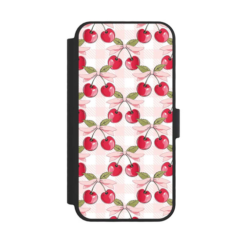 Apple iPhone 16 Pro NIVOflip Pink Cherry Pattern with AI