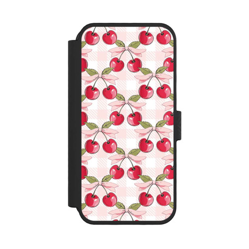 Apple iPhone 16 Pro NIVOflip Pink Cherry Pattern with AI