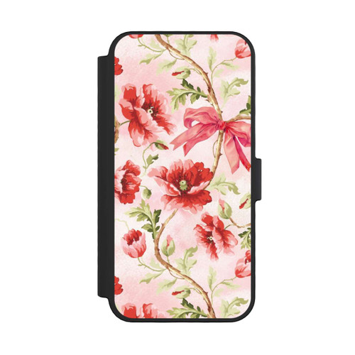 Apple iPhone 16 Pro NIVOflip Poppies Pattern Pink