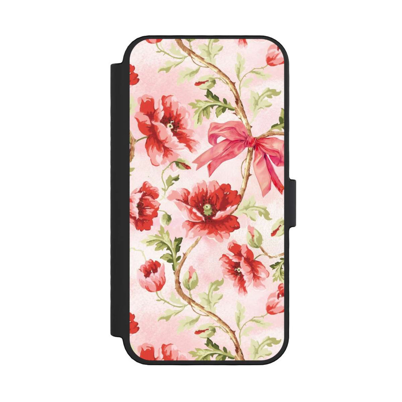 iPhone 16 Pro NIVOflip Poppies Pattern Pink