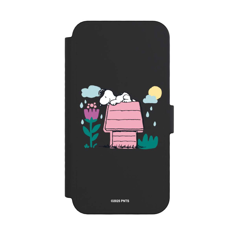 iPhone 16 Pro NIVOflip Snoopy Hundehütte Frühling transparent