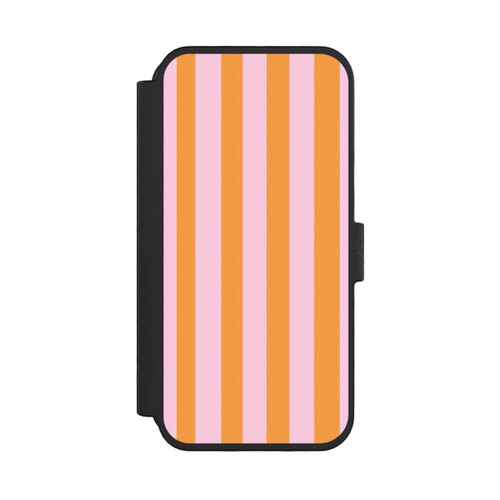 Apple iPhone 16 Pro NIVOflip Orange Rosa Streifen