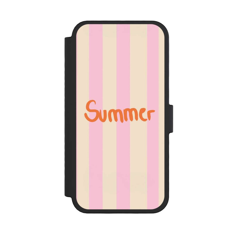 iPhone 16 Pro NIVOflip Summer Pink And Orange Stripes