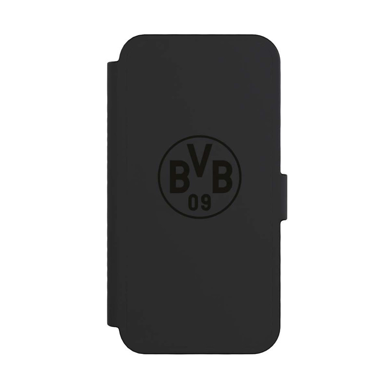 iPhone 16 Pro NIVOflip BVB Logo Schwarz Transparent