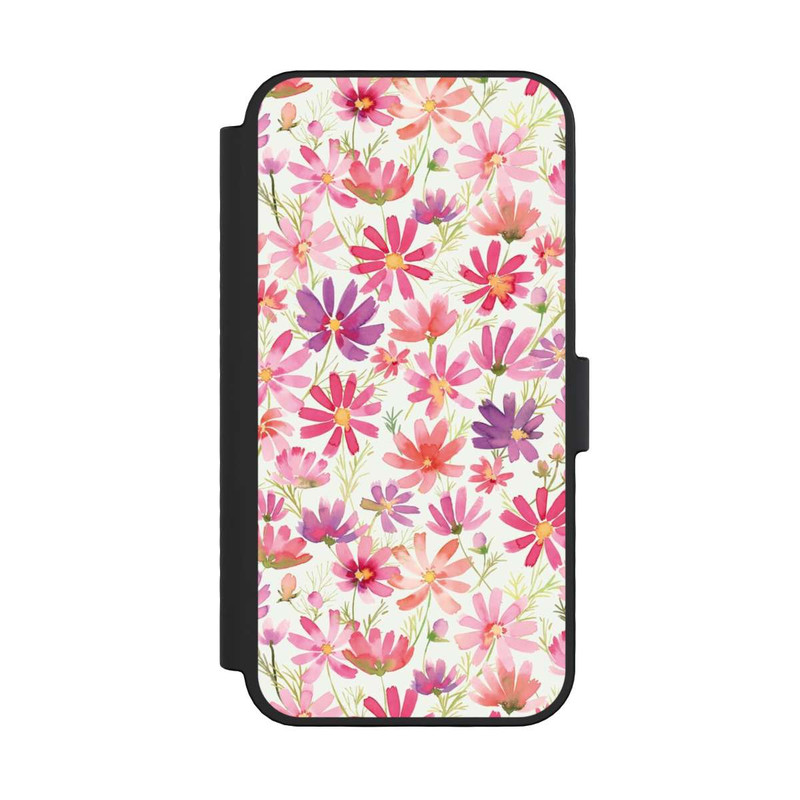 iPhone 16 Pro NIVOflip Boho Cosmos Flowers Purple