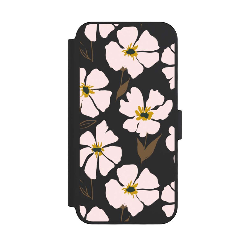 iPhone 16 Pro NIVOflip Simple Pastell Flowers Rose Transparent