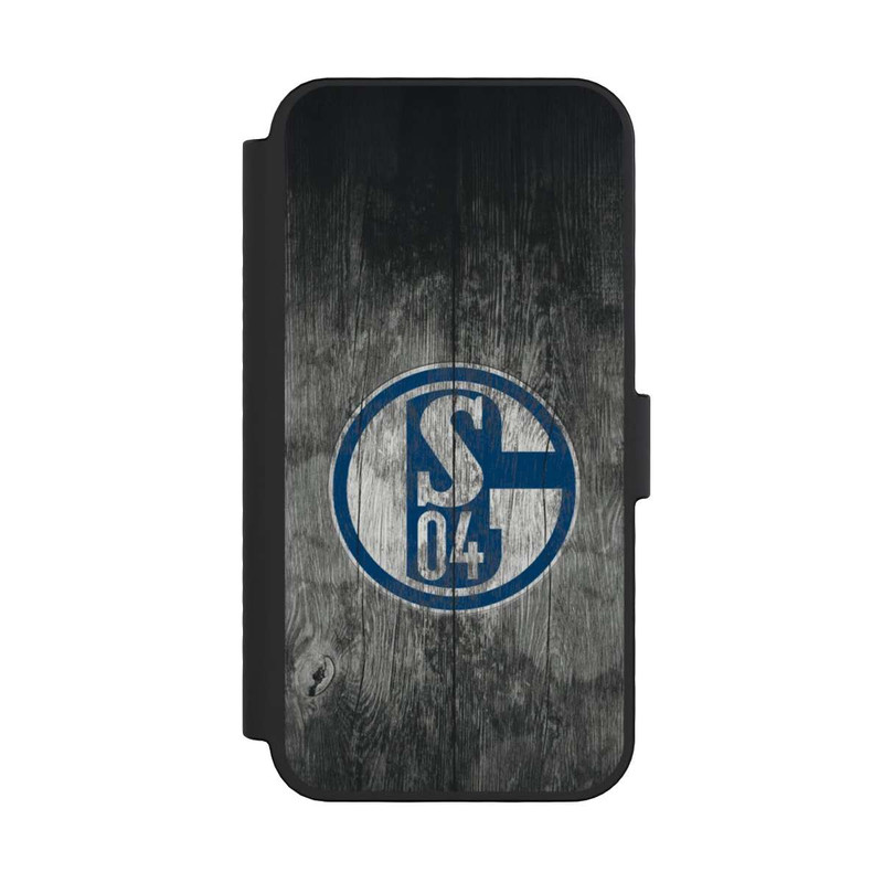 iPhone 16 Pro NIVOflip Schalke 04 Holz Look