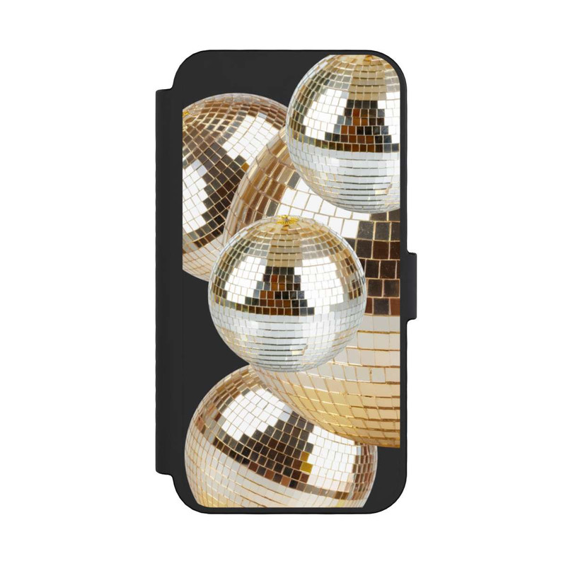 iPhone 16 Pro NIVOflip Disco Ball Party Gold Transparent with AI