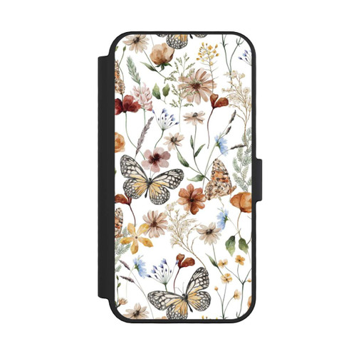 Apple iPhone 16 Pro NIVOflip Wildflowers and Butterflies Pattern