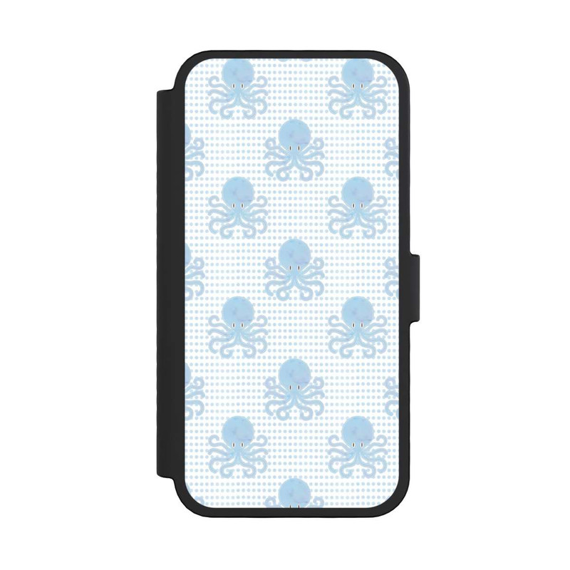 iPhone 16 Pro NIVOflip Blue Watercolor Octopus