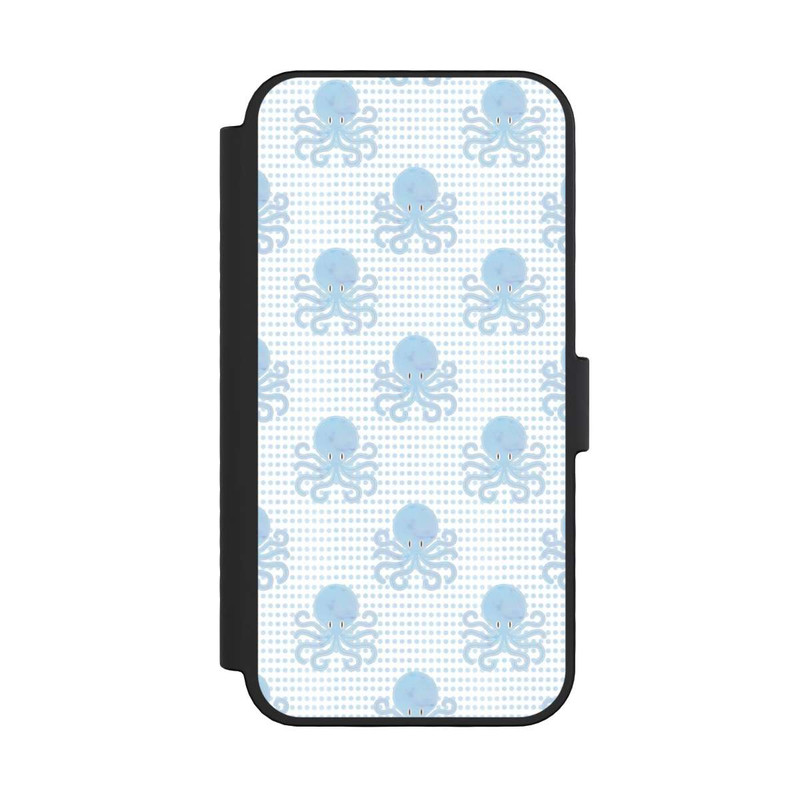 iPhone 16 Pro NIVOflip Blue Watercolor Octopus