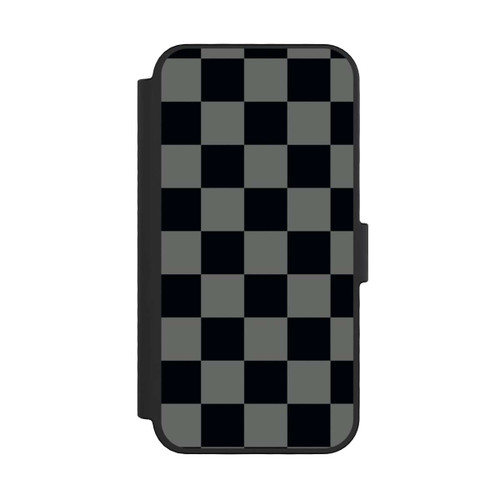 Apple iPhone 16 Pro NIVOflip Schachbrett Schwarz Grau