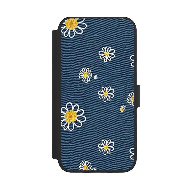 iPhone 16 Pro NIVOflip Jeans Flowers Pattern with AI