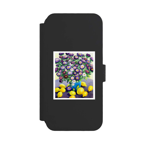 Apple iPhone 16 Pro NIVOflip Purple Asters and Lemons by Christopher Ryland